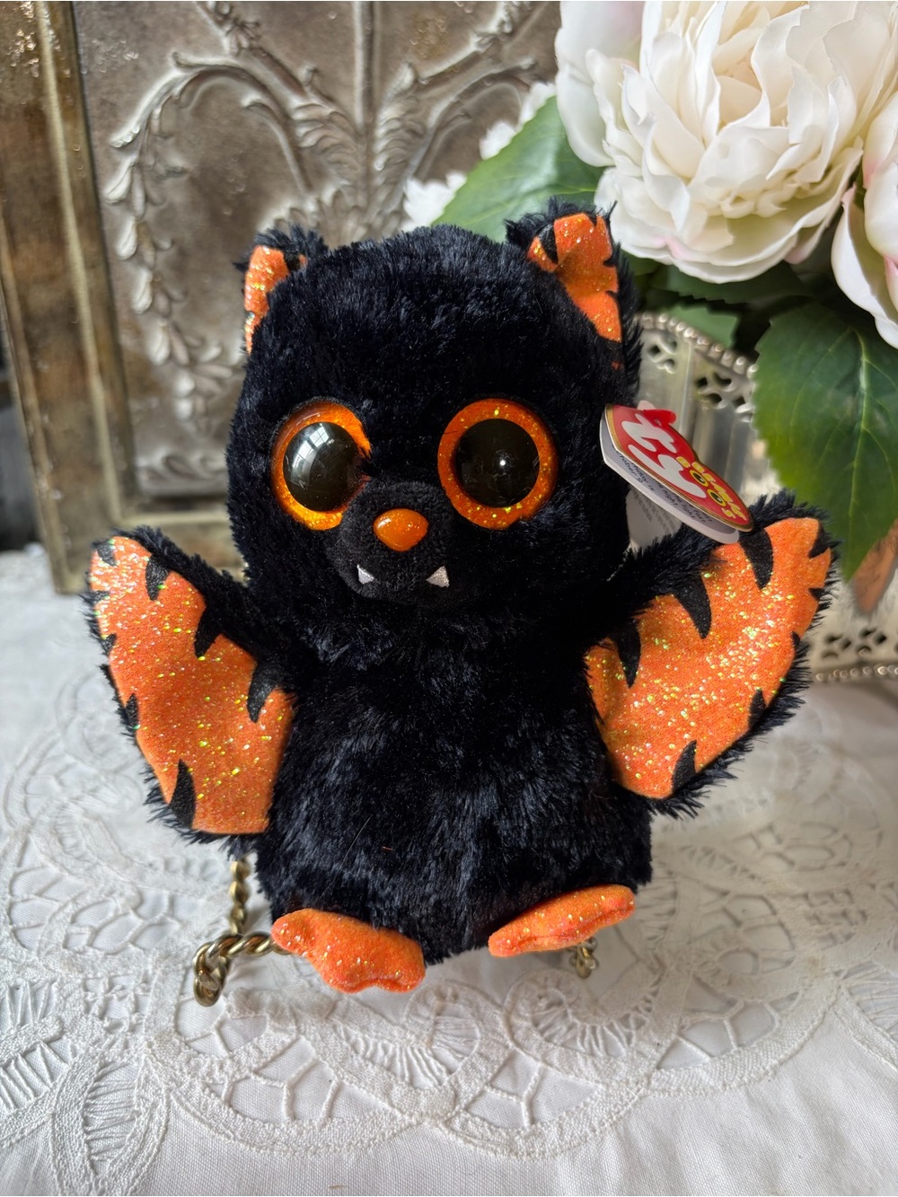 Ty Beanie Boos Mortimer stuffed animal Bat Halloween